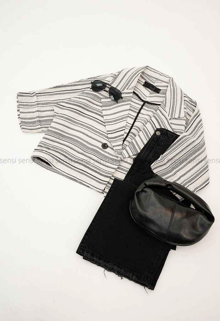 کت راه راه کنفی کد1005304